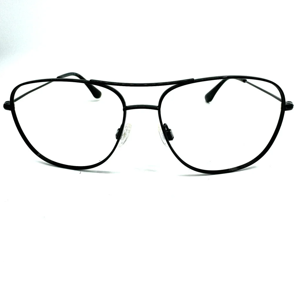 Maui‎ Jim CliffHouse MJ-247-02 Titanium Black Aviator Sunglasses Frames H10400